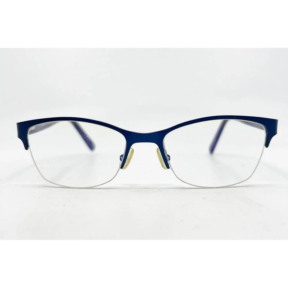 Banana Republic Eyeglasses Women Blue Cat Eye Half Rim GIA 0DA4 50-17-130